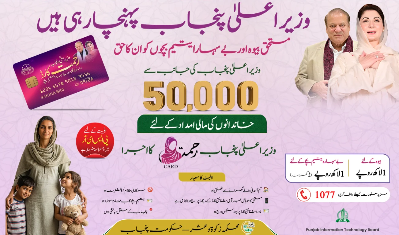 CM Punjab Rahmat Card 2026